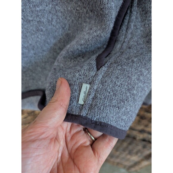 Eddie Bauer Fleece Pullover Sweater Women's Large Purple Gorpcore Hiking Camping - Picture 5 of 8